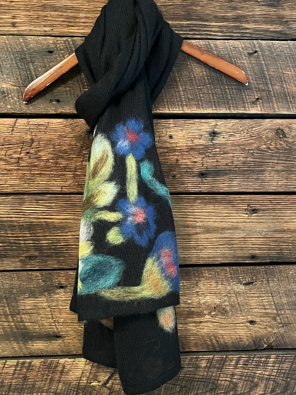 Troubadour mohair blend super soft floral wrap/scarf